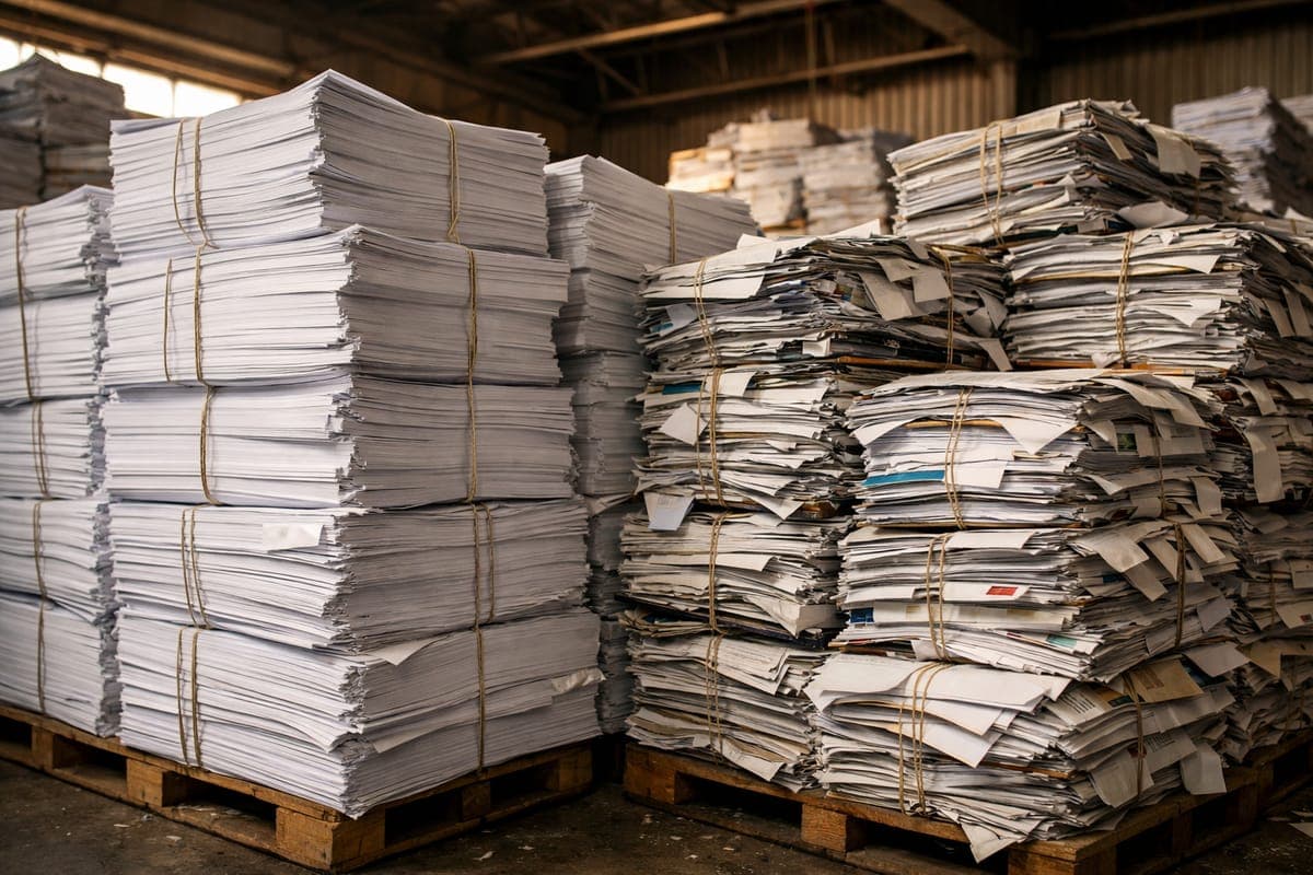 Papel Branco para venda e reciclagem em Curitiba